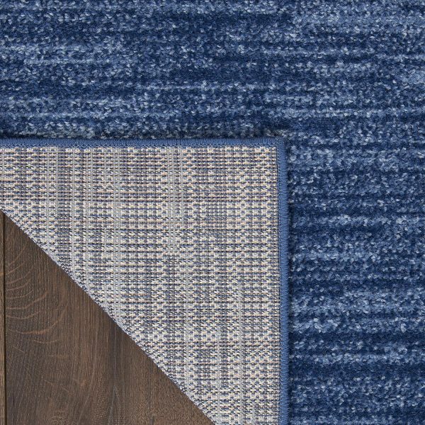 Nourison Home Essentials 4' x 6' Navy Blue Fabric Outdoor Area Rug (4' x 6') - Image 5