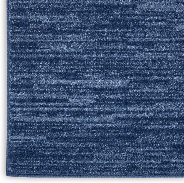 Nourison Home Essentials 4' x 6' Navy Blue Fabric Outdoor Area Rug (4' x 6') - Image 7