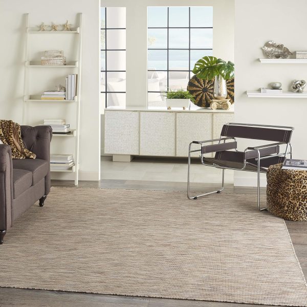 Nourison Positano Indoor-Outdoor Beige 8' x 10' Area Rug, Easy Cleaning, Non Shedding, Bed Room, Living Room, Dining Room, Backyard, Deck, Patio (8x10) - Image 2