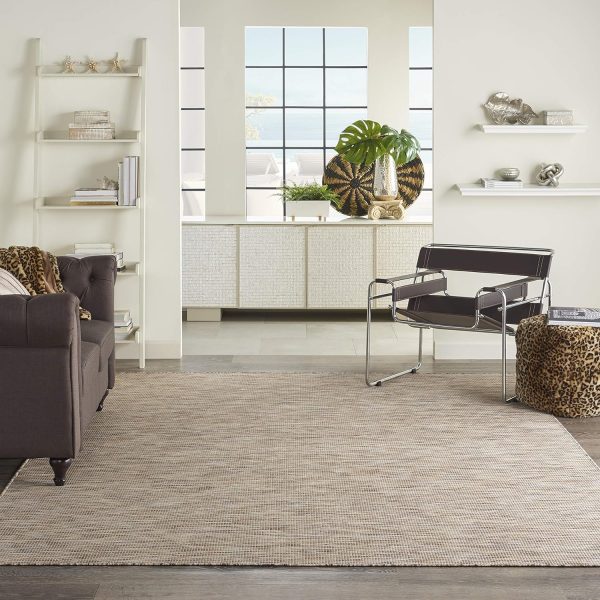 Nourison Positano Indoor-Outdoor Beige 8' x 10' Area Rug, Easy Cleaning, Non Shedding, Bed Room, Living Room, Dining Room, Backyard, Deck, Patio (8x10) - Image 5